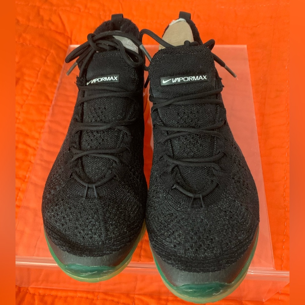 Nike Vapormax Black with Green Soles